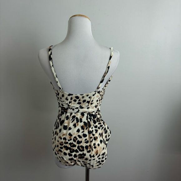 AERIE Leopard Wrap One Piece Swimsuit Size Medium - Picture 11 of 11